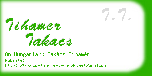 tihamer takacs business card